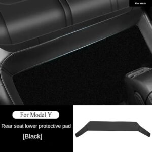 テスラ モデルY 3 ハイランドリアアンダーマット フルサラウンド クッション プロテクター 汚れ防止 キック パッド レザー - for M Y 2017-2024