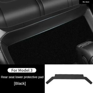 テスラ モデルY 3 ハイランドリアアンダーマット フルサラウンド クッション プロテクター 汚れ防止 キック パッド レザー - for M 3 2021-2023