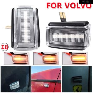 ボルボ 850 V40 V70 S40 240 740 C70 940 S70 S90 960 流水リピーター インジケーター ダイナミック LED サイドマーカー ウィンカーライト - Dynamic Crystal