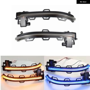 BMW ダイナミックウィンカー ライト LED X3 X4 X5 X6 F25 LCI F26 F15 F16 2014 - 2018 サイド ウイング ミラー インジケーター ウインカーランプ - blue-yellow