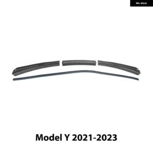 テスラ フロント トランク フードシールウォーターストリップ モデルY 3 アップグレード ベント プロテクター ガード フードベント プロテクタ - A Model 3