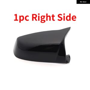 BMW サイド ウイング バックミラー カバー キャップ 5 6 7シリーズ F01 F02 F03 F04 F06 F07 F10 F11 F12 F13 カーボンブラックタイプ - 1pc　Right　Side　Black