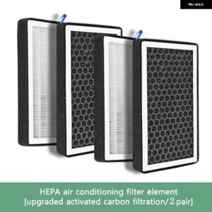 テスラ 活性炭付きキャビンエア フィルター 2個 4個 ベント HEPA 吸気 フィルター アクセサリー交換用 モデル3 Y - 2 pair