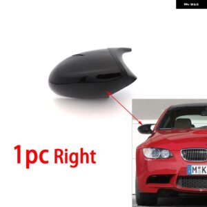 BMW カーボン スタイル ブラックバックミラー サイドミラー カバー キャップオーバーレイ E81 E82 E87 E88 E90 E91 E92 E93 M ルックカーアクセサリー - 1pc Pre-LCI Right