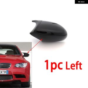 BMW カーボンルック ブラックバックミラー サイドミラー カバー キャップ E90 E91 M3 スタイル カバー E81 E82 E87 E88 1 3シリーズ E92 E93 - 1pc Pre-LCI Left