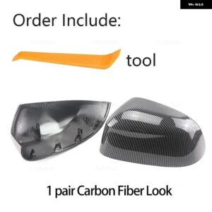 BMW 交換用バックミラー サイドミラー カバー キャップ X3 IX3 G01 G08 X4 G02 X5 G05 X6 G06 X7 G07 カーボン - Carbon Fiber Look