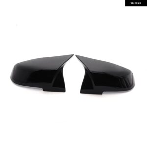 BMW ホワイトサイドドアバックミラー サイドミラー カバー キャップ スタイリング 1 2 3 3GT 4 M2 I3シリーズ F20 F21 F22 F23 F30 F31 F32 F33 F34 - Bright Black