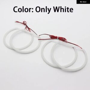 BMW SMD コットンライト スイッチ バック LED エンジェルアイリング DRL キット 3シリーズ E46 コンパクト 2001-2005 アクセサリー - WHITE