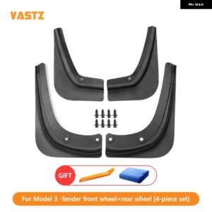 テスラ モデルY モデル3 ハイランド マッド フラップ 穴あけ不要 TPE スプラッシュガード 車用 マッドガード 2021-24 - 3 2021 to 2023