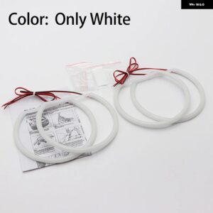 BMW LED SMD コットンライト スイッチ バックエンジェルアイリング DRL キット 5シリーズ E39 525I 528I 530I 540I 1997-00 - WHITE