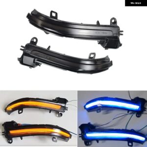 BMW ダイナミックウィンカー LED バックミラー インジケーター ウインカーライト 1 2 3 4 X1 M2シリーズ F20 F21 F22 F23 F30 F31 F34 F32 F33 - Blue-Yellow