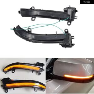 BMW ダイナミックウィンカー LED バックミラー インジケーター ウインカーライト 1 2 3 4 X1 M2シリーズ F20 F21 F22 F23 F30 F31 F34 F32 F33 - Smoked black-Yellow