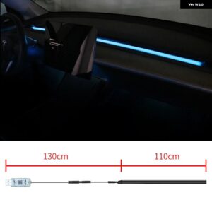 テスラ ダッシュボード RGB アンビエント ライト リモート APP 制御 LED ストリップ ライト USB 接続 アンビエントライト モデル - Set A