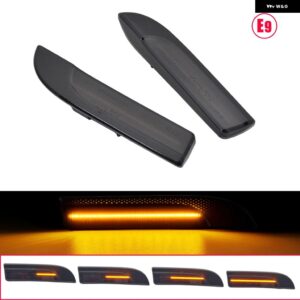 ポルシェ ダイナミック LED サイド マーカー ライト ウィンカー ウインカー インジケーター ランプ OEM# 97063103402 パナメー - Dynamic Smoked
