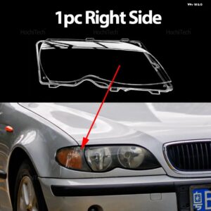 BMW クリアフロント ヘッドライト レンズ ランプカバー ランプシェード 3シリーズ E46 セダンフェイスリフト 2002-2005 - 1pc Right Side