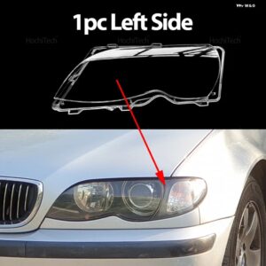BMW クリアフロント ヘッドライト レンズ ランプカバー ランプシェード 3シリーズ E46 セダンフェイスリフト 2002-2005 - 1pc Left Side