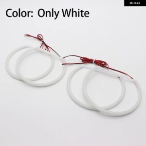 BMW LED SMD コットンライト スイッチ バックエンジェルアイリング DRL キット X6 E71 E72 X6M 2008-2014 - WHITE