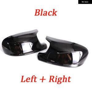 BMW M スタイル バックミラー カバー キャップ カーボン / ブラック X3 F25 X1 E84 PRE-LCI 2010-13 ケース - 1 pair black