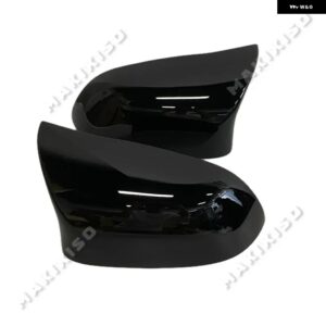 BMW ホーン形状サイドミラー カバー キャップ X3 F25 X4 F26 X5 F15 X6 F16 ブラック/カーボン リアビュードア ウイング 交換 カーパーツ ハウジング - Glossy Black