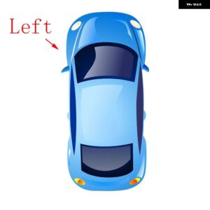 ボルボ 自動左右サイド加熱 ウイング リアミラー ガラス XC60 2009-17 リアビュー - Left side LH
