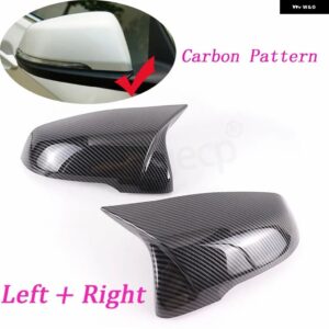BMW カーボンカラーグロスブラックミラー カバー X1 F48 X2 F39 F44 F49 F52 G29 2シリーズ F45 F46 ツーリングサイドバックミラー - Carbon Pattern-2pcs