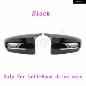 BMW 4 5 7 8 I3 I4 I7シリーズ G30 G31 G38 G22 G11 G12 サイド ウイング 交換用ミラー カバー リアビュータイプ - Black 2pcs