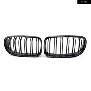 BMW 2個 スタイル グロスブラックフロントキドニーダブルスラット グリル 3シリーズ F30 F31 F35 2011-2019 カーアクセサリー - all black