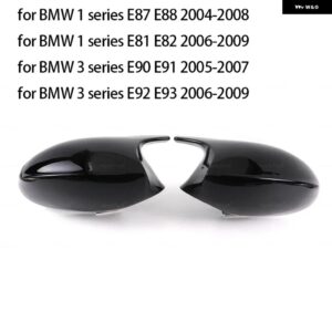 BMW 1 3シリーズ E81 E82 E87 E88 E90 E91 E92 E93 2005-2009 サイド ウイング ミラー カバー リアビューキャップブラックタイプ - Carbon Fiber LCI5