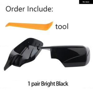 BMW E46 316I 318I 318D 320D 320I 323I 325I 328I 330D 330I 1998-2005 2X カーボンルック ブラックサイドミラー カバー 交換 - Left and Right Black