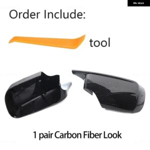 BMW E46 316I 318I 318D 320D 320I 323I 325I 328I 330D 330I 1998-2005 2X カーボンルック ブラックサイドミラー カバー 交換 - Carbon Fiber Look