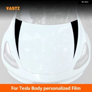 テスラ モデル3 Y パーソナライズ車体 装飾 フードボディサイドフィルム 2019-24 カーアクセサリー - A