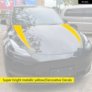 テスラ モデル3 Y パーソナライズ車体 装飾 フードボディサイドフィルム 2019-24 カーアクセサリー - B