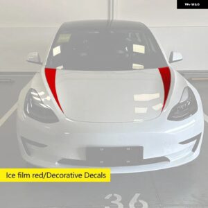 テスラ モデル3 Y パーソナライズ車体 装飾 フードボディサイドフィルム 2019-24 カーアクセサリー - C