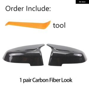 BMW M5 バックミラー サイド ウイング ミラー カバー キャップカーボンパターンブラック 5 6 7シリーズ F10 F11 F18 F07 F12 F13 F06 F01 F02 LCI - Carbon Fiber Look
