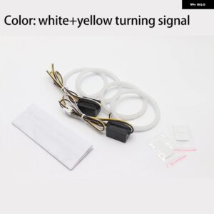 BMW スイッチ バック コットン ライト LED エンジェル アイ デュアル カラー Z4 E85 E86 2002-2008 - White and yellow