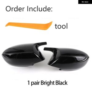 BMW カーボンブラック バックミラー サイドミラー カバー キャップ 交換用 Z4 E89 SDRIVE18I SDRIVE20I SDRIVE23I 28I 30I SDRIVE35 2009-2016 - Left and Right Black