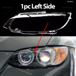 BMW ヘッドライト カバー M3 E92 E93 クーペフェイスリフト前 2006-09 クリア ハウジング フロント ヘッドライト レンズ シェルガラスランプカバー - 1pc Left Side