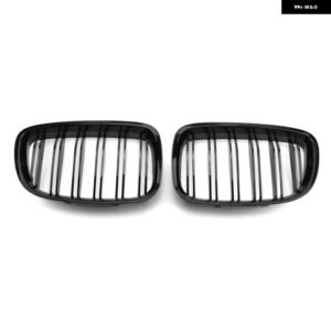 BMW 1ペア M カラー/グロスブラックフロントバンパー キドニー グリル 5シリーズ GT F07 2010-2015 カー スタイリング アクセサリー - all black