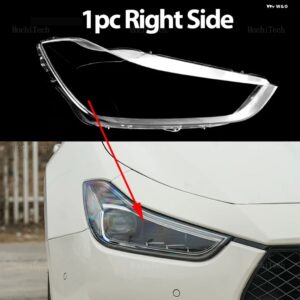 マセラティ クリア ハウジング フロント ヘッドライト レンズ ランプカバー ランプシェード マセラティジブリ M157 2014 2017 201 - 1pc Right Side