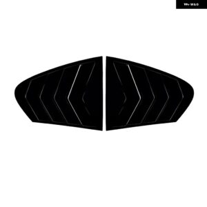 BMW リアウィンドウ サイドベント シャッタールーバーカバー トリム ステッカー カーアクセサリー 5シリーズ F10 520I 525I 528I 530I 535I 2011-2017 - Gloss Black