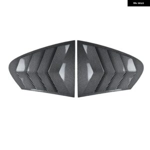 BMW リアウィンドウ サイドベント シャッタールーバーカバー トリム ステッカー カーアクセサリー 5シリーズ F10 520I 525I 528I 530I 535I 2011-2017 - Carbon Look