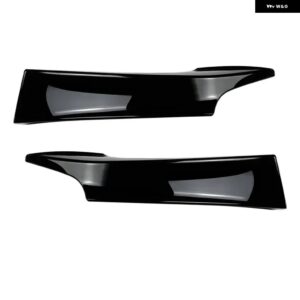 BMW フロントバンパー リップ スポイラー スプリッター フォグランプ チューニング ディフューザー 1シリーズ F20 F21 120D 120I M135I Mパック PRE-LCI - Gloss Black B