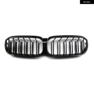 BMW 1ペア M カラー/グロスブラックフロントバンパー キドニー グリル 5シリーズ G30 G38 G31 F90 M5 LCI 2020-2022 スタイリング - 2 Slat Black