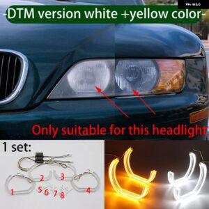 BMW 2 年 LED アイスクリスタル エンジェル アイ キット ホワイト リング Z3 36192 - DTM white yellow