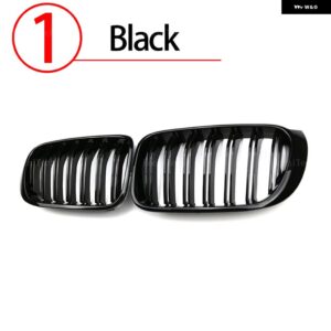 BMW ルック車 グリル フロントキドニー 2 ラインダブルスラット X3 F25 X4 F26 2014-2018 カーアクセサリー - 1.Black