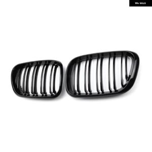 BMW 1ペア M カラー/グロスブラックフロントバンパー キドニー グリル G01 X3 G02 X4 2018-21 アクセサリー - all black