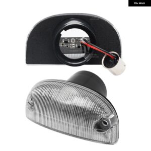 ボルボ 2PC スモーク LED フロントサイド マーカーライト ルノー ミッドラムプレミアムケンワース FE FL 2006- 日産 キャブスターサイドステップ - Clear Lens