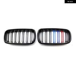 BMW 2個 スタイル グロスブラックフロントキドニーダブルスラット グリル X5 F15 X6 F16 X5M F85 X6M F86 カーアクセサリー - M Look