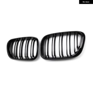 BMW 1ペア M カラー/グロスブラックフロントバンパー キドニー グリル X3 F25 X4 F26 2014-18 アクセサリー - all black