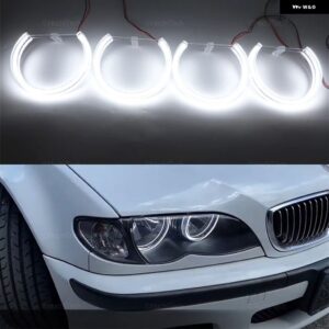BMW 131MM * 4 325I 328I 318TDS 146MM+131MM 750I 750IL 725TDS LED クリスタルエンジェルアイリング 3 5 7シリーズ E36 E38 E39 E46 M3 - 4pcs 131mm